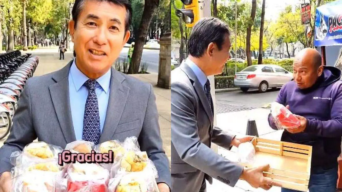 Embajador de Japon regala tamalitos